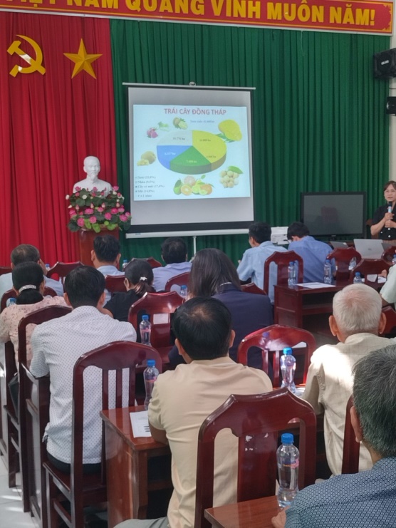E:\MINH DUNG\PROJECTS\2022\Xoài Aus4skills\HT\ảnh\Representative of Crop and Plant Protection Dept of Dong Thap province make the presentation.jpg